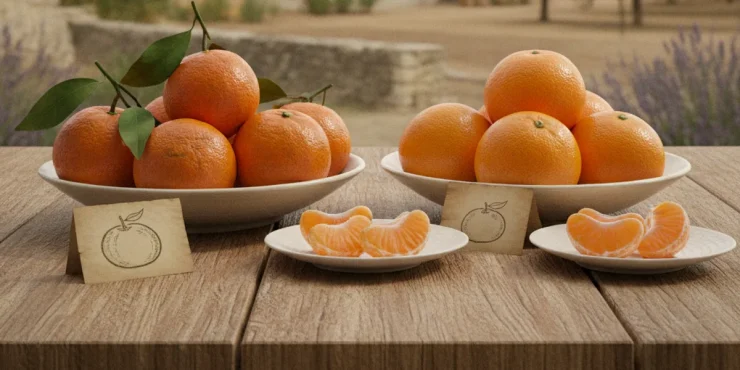 quelle difference entre mandarine clementine